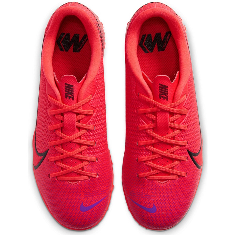 Buty piłkarskie Nike Mercurial Vapor 13 Academy Tf Junior AT8145 606 czerwone czerwone 1