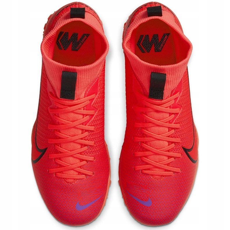 Buty piłkarskie Nike Mercurial Superfly 7 Academy Tf Junior AT8143 606 czerwone czerwone 1