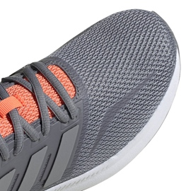 Buty damskie adidas Runfalcon szaro-pomarańczowe EG8628 szare 3