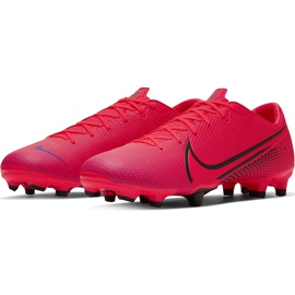 Buty piłkarskie Nike Mercurial Vapor 13 Academy FG/MG AT5269 606 czerwone czerwone 3