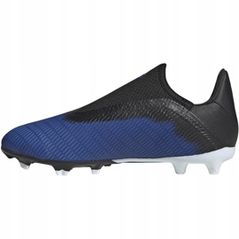 Buty piłkarskie adidas X 19.3 Ll Fg Jr EG9840 czarne czarne 1