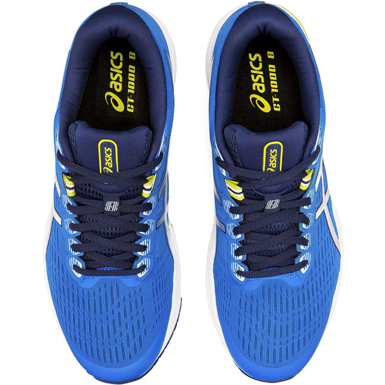 Buty męskie do biegania Asics GT-1000 8 niebieskie 1011A540 401 białe 1