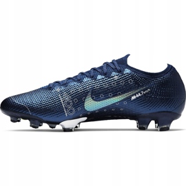 Buty piłkarskie Nike Mercurial Vapor 13 Elite Mds Fg CJ1295 401 niebieskie różowe 2
