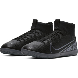 Buty piłkarskie Nike Mercurial Superfly 7 Academy Ic Junior AT8135 001 czarne czarne 1