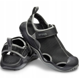 Crocs sandały męskie Swiftwater Mesh Deck Sandal M czarne 205289 001 1