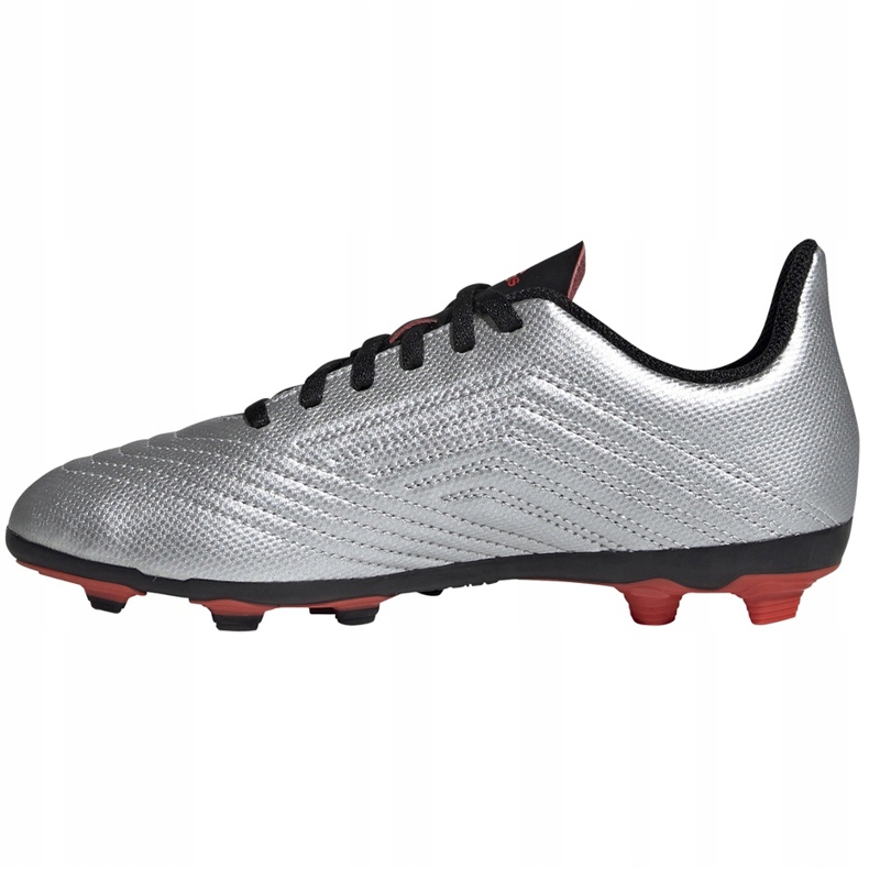 Buty piłkarskie adidas Predator 19.4 FxG Jr srebrne G25822 wielokolorowe srebrny 1
