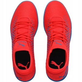 Buty piłkarskie Puma Future 19.4 It czerwono-niebieskie 105549 01 wielokolorowe czerwone 1