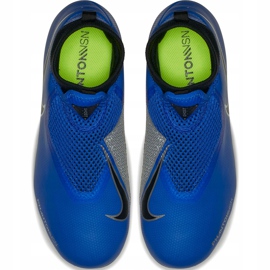 Buty piłkarskie Nike Phantom Vsn Academy Df FG/MG Jr AO3287 400 niebieskie 1