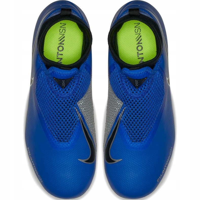 Buty piłkarskie Nike Phantom Vsn Academy Df FG/MG Jr AO3287 400 niebieskie 1