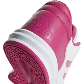 Buty dla dzieci adidas AltaSport K biało różowe D96870 białe 4
