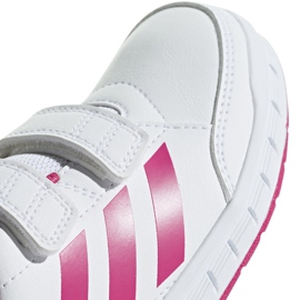 Buty dla dzieci adidas AltaSport Cf K biało różowe D96828 białe 3