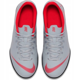 Buty piłkarskie Nike Mercurial Vapor X 12 Club Tf Jr AH7355 060 wielokolorowe szare 1