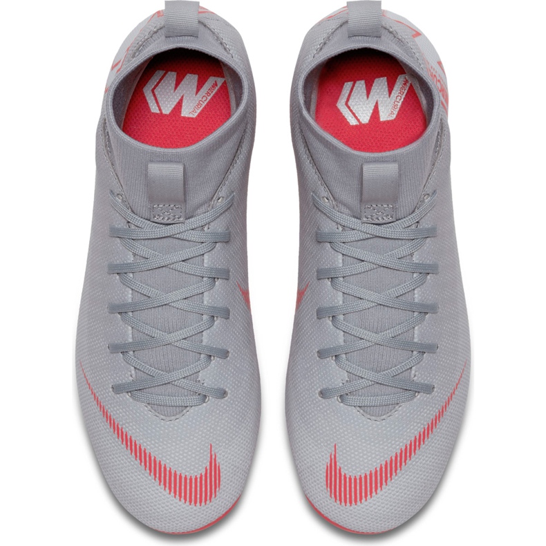 Buty piłkarskie Nike Mercurial Superfly 6 Academy Mg Jr AH7337 060 szare srebrny 1