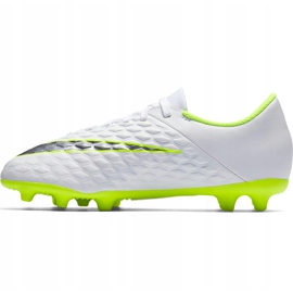 Buty piłkarskie Nike Hypervenom 3 Club Fg Jr AJ4146 107 białe białe 1