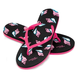 Klapki Aqua-Speed Napoli brązowo różowe 07 1