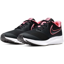 Buty Nike Star Runner 2 Jr AQ3542 002 czarne różowe 2