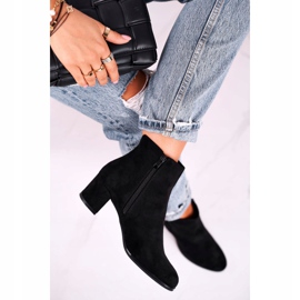 Botki Damskie Sergio Leone Czarne BT528 2