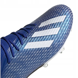 Buty piłkarskie adidas X 19.2 Fg niebieskie EG7128 3