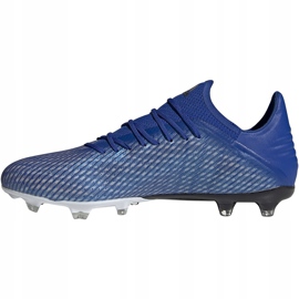 Buty piłkarskie adidas X 19.2 Fg niebieskie EG7128 1