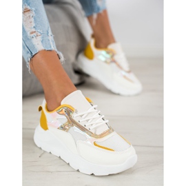 SHELOVET Modne Sneakersy białe 1