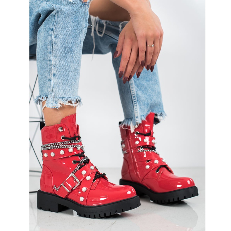 Seastar Lakierowane Czerwone Workery 2