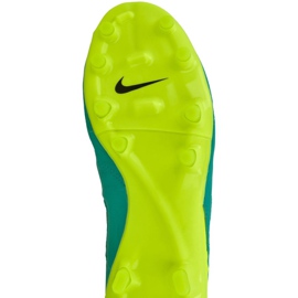 Buty piłkarskie Nike Tiempo Legacy Ii Fg M 819218-307 niebieskie granatowy, zielony, żółty 4