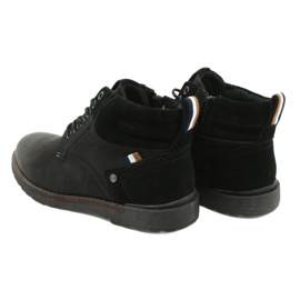 McBraun Botki eko-skóra męskie czarne 20MN29-3131 3