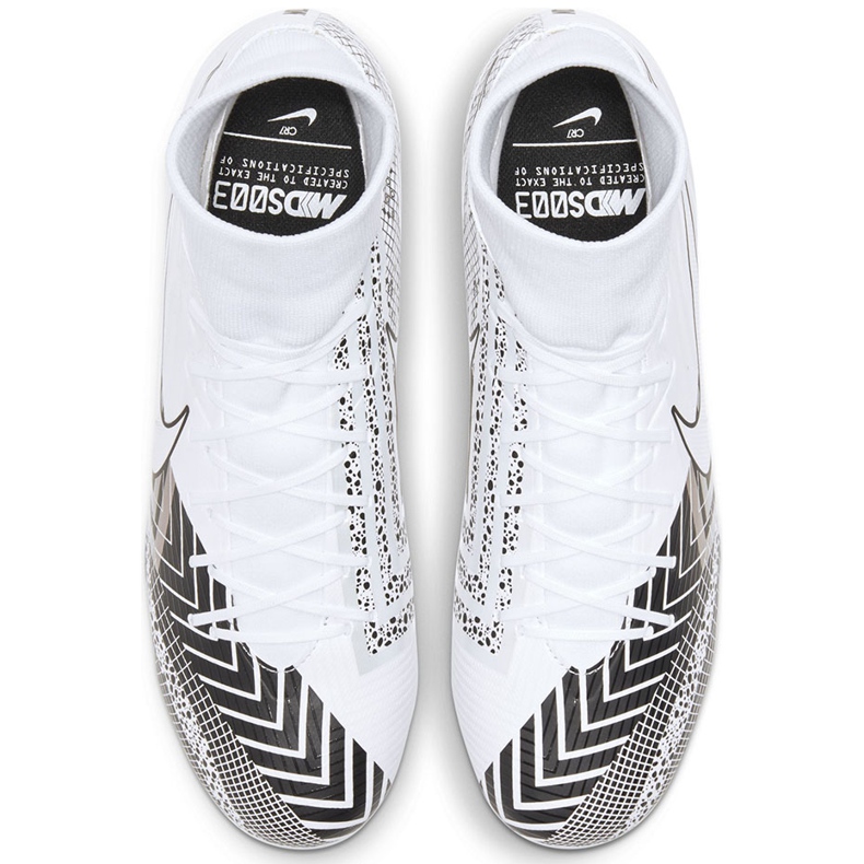 Buty piłkarskie Nike Mercurial Superfly 7 Academy Mds FG/MG BQ5427 110 białe białe 1