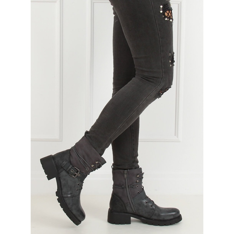 Botki workery szare 1215-PA Grey 2