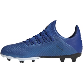 Buty piłkarskie adidas X 19.1 Fg Jr niebieskie EG7164 1