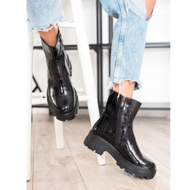 Goodin Botki Na Platformie czarne 1