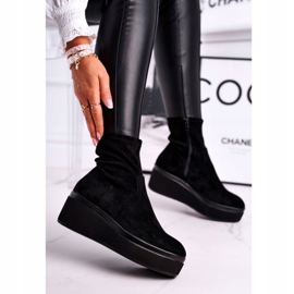 Botki Damskie Sergio Leone BT730 Czarne 1