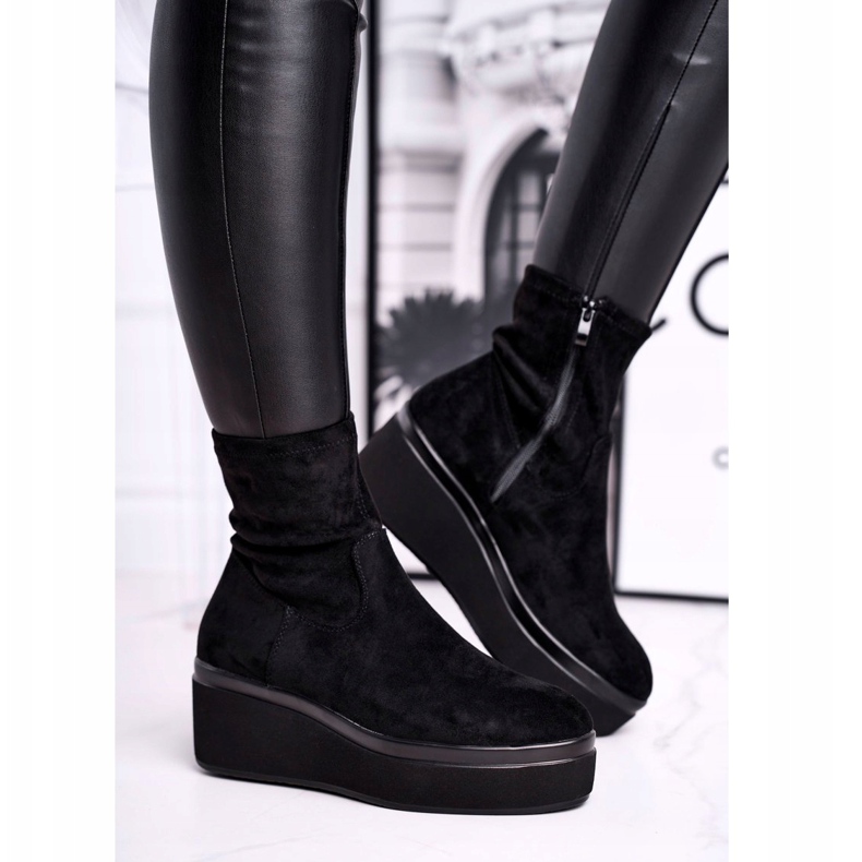 Botki Damskie Sergio Leone BT730 Czarne 2