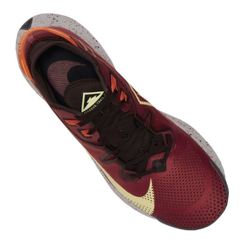 Buty biegowe Nike Pegasus Trail 2M CK4305-600 czerwone pomarańczowe szare żółte 1