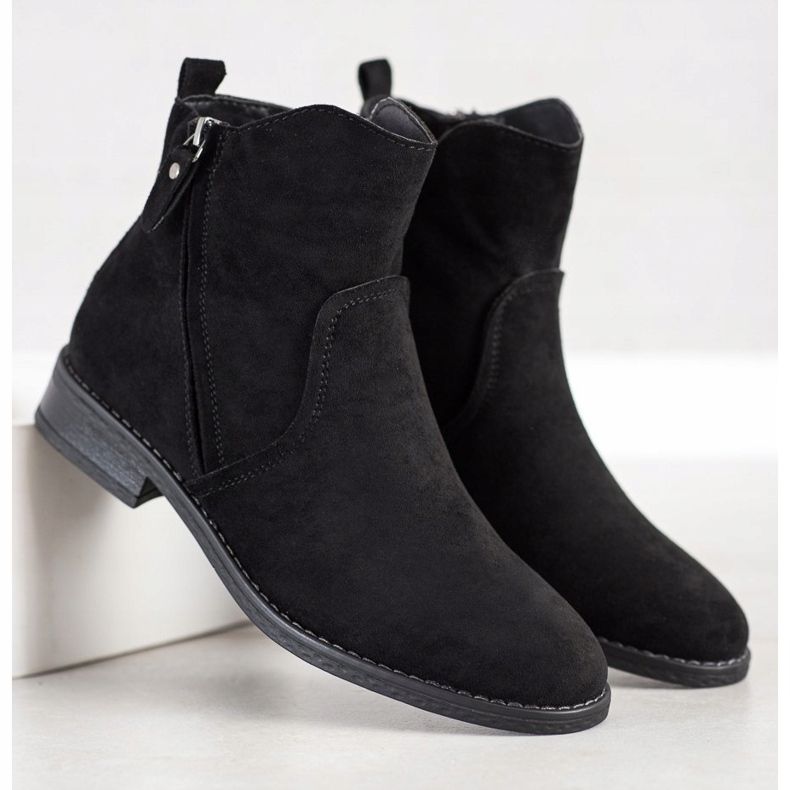 Evento Wygodne Casualowe Botki czarne 2