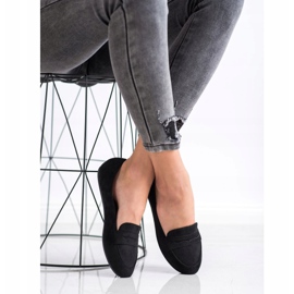 SHELOVET Czarne Mokasyny 1