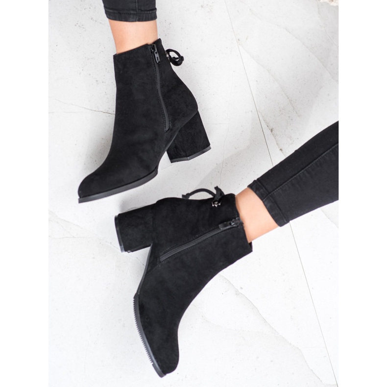 J. Star Botki Z Wiązaniem czarne 2