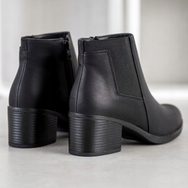 J. Star Botki Na Słupku czarne 1