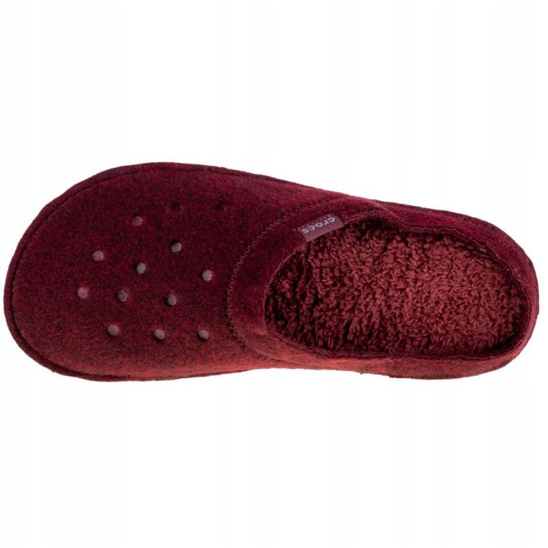 Kapcie Crocs Classic Slipper 203600-60U czerwone 2