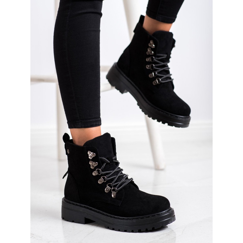 Bestelle Traperki Na Platformie czarne 1