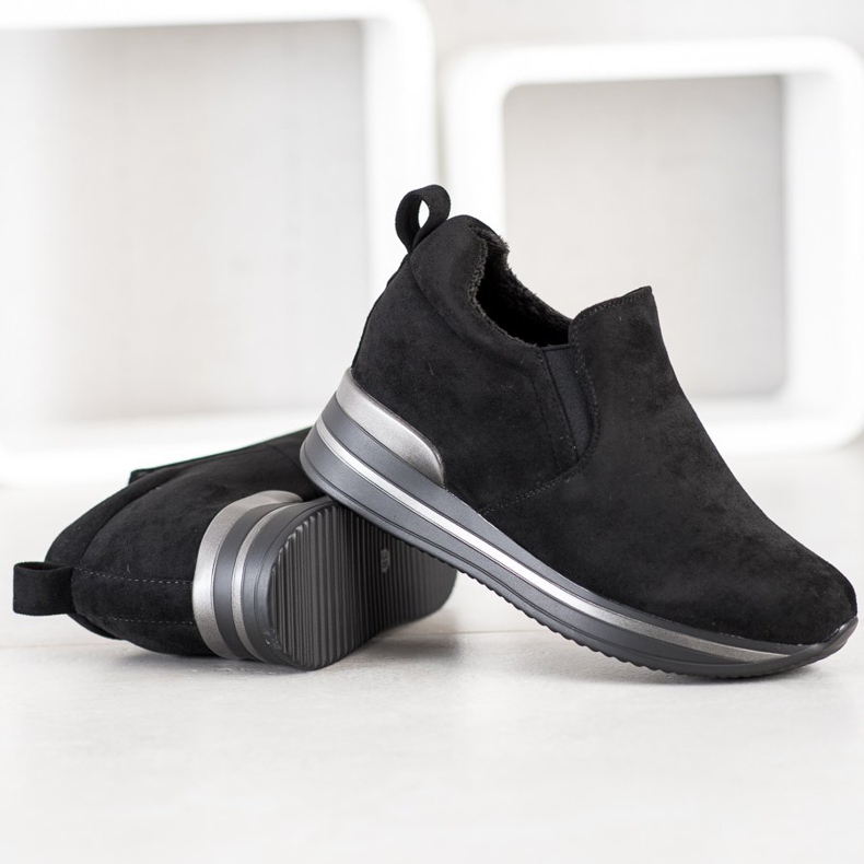 Gogo Ocieplane Buty Na Platformie czarne 1