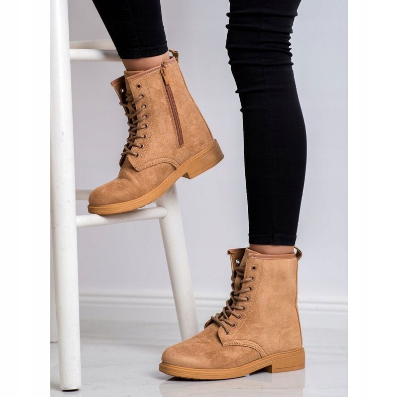 Emaks Zamszowe Trapery brązowe 2