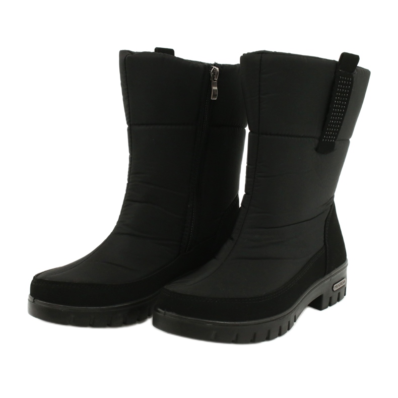 Lekkie Śniegowce Na Futerku Progress 20-09 czarne 2