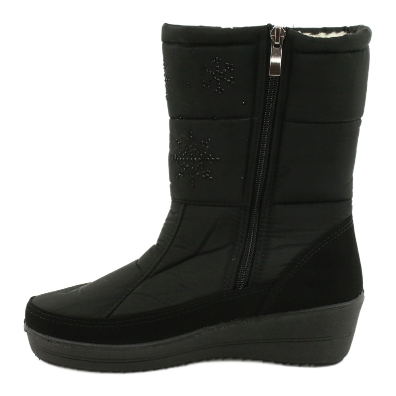 Lekkie Śniegowce Na Futerku Progress 20-01 czarne 1