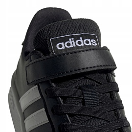 Buty dla dzieci adidas Grand Court C czarno-białe EF0108 czarne 3