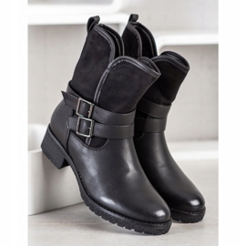 Super Mode Wygodne Workery czarne 1