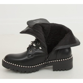 Workery z ćwiekami czarne NC1022 Black 3