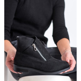 Gogo Modne Botki Na Suwak czarne 2