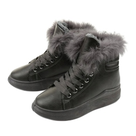 Szare ocieplane trampki Buenos 2