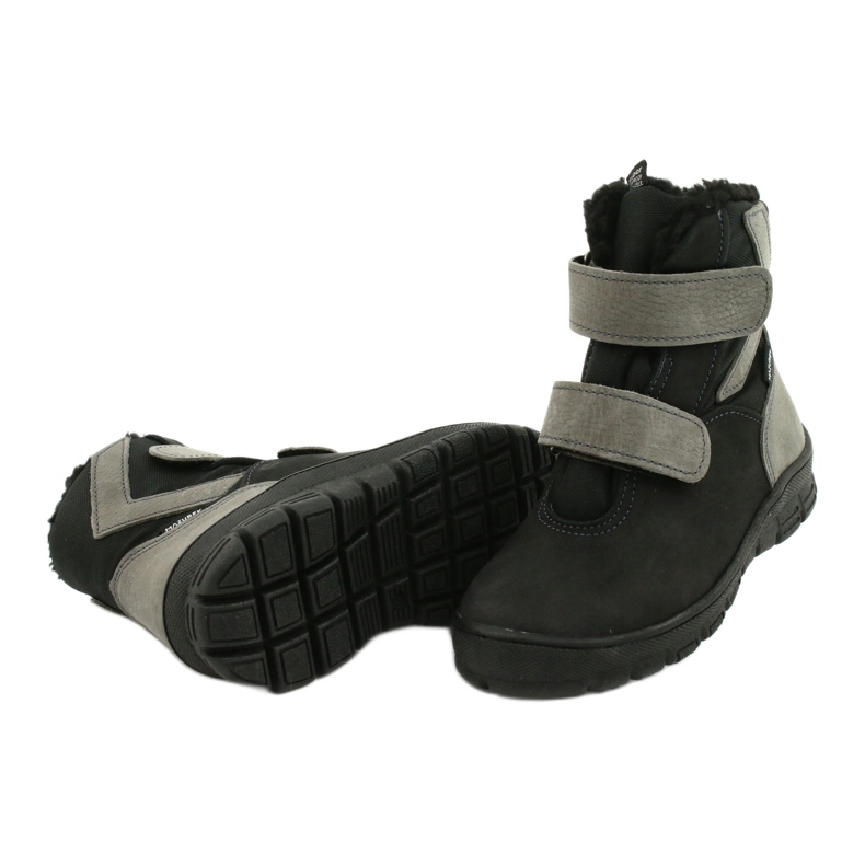 Kozaczki z membraną Mazurek 1351 czarne szare 3